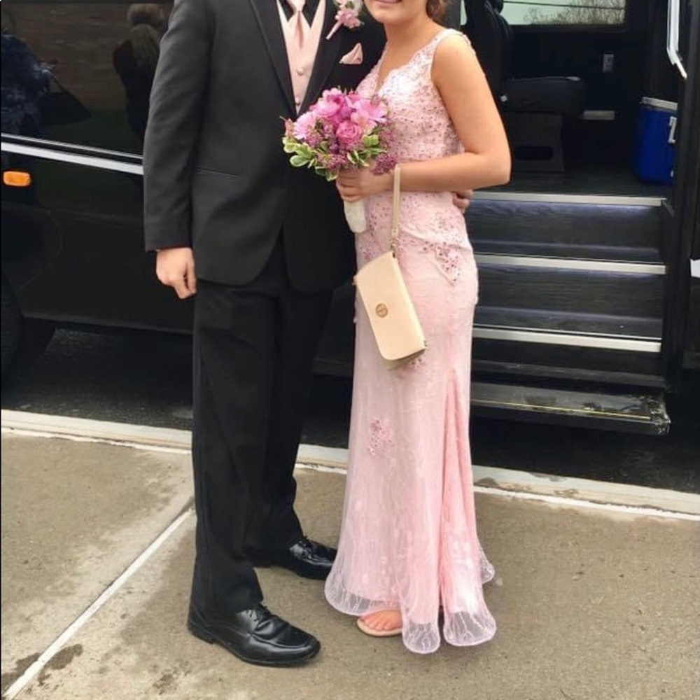 Elizabeth K Pink Prom Dress